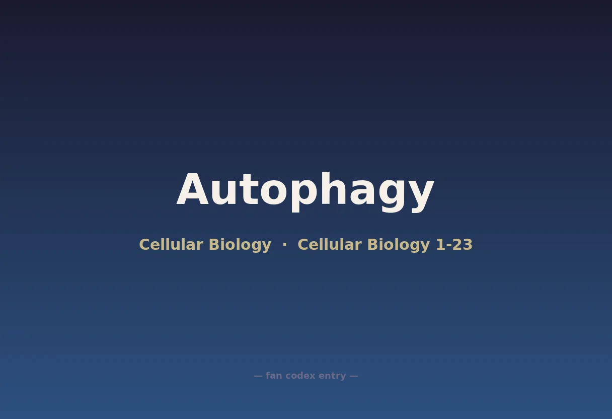 Autophagy