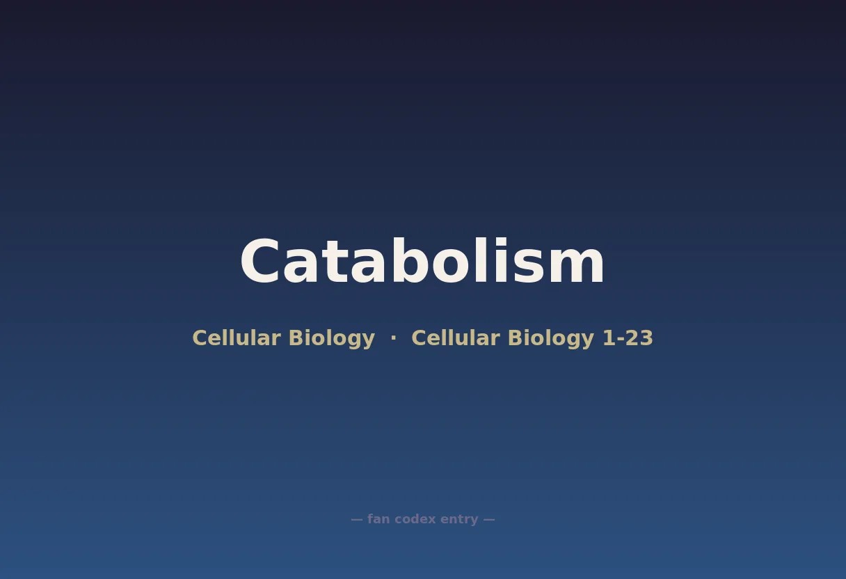 Catabolism