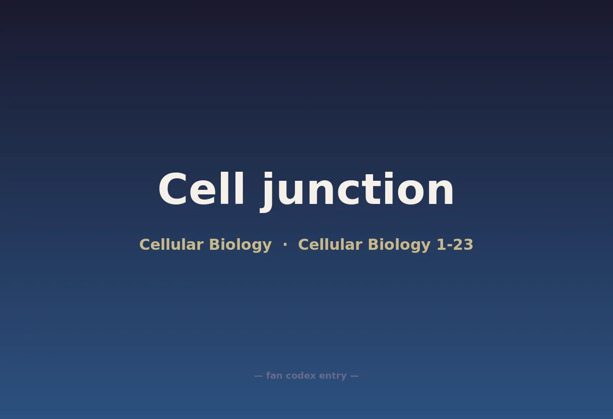 Cell junction