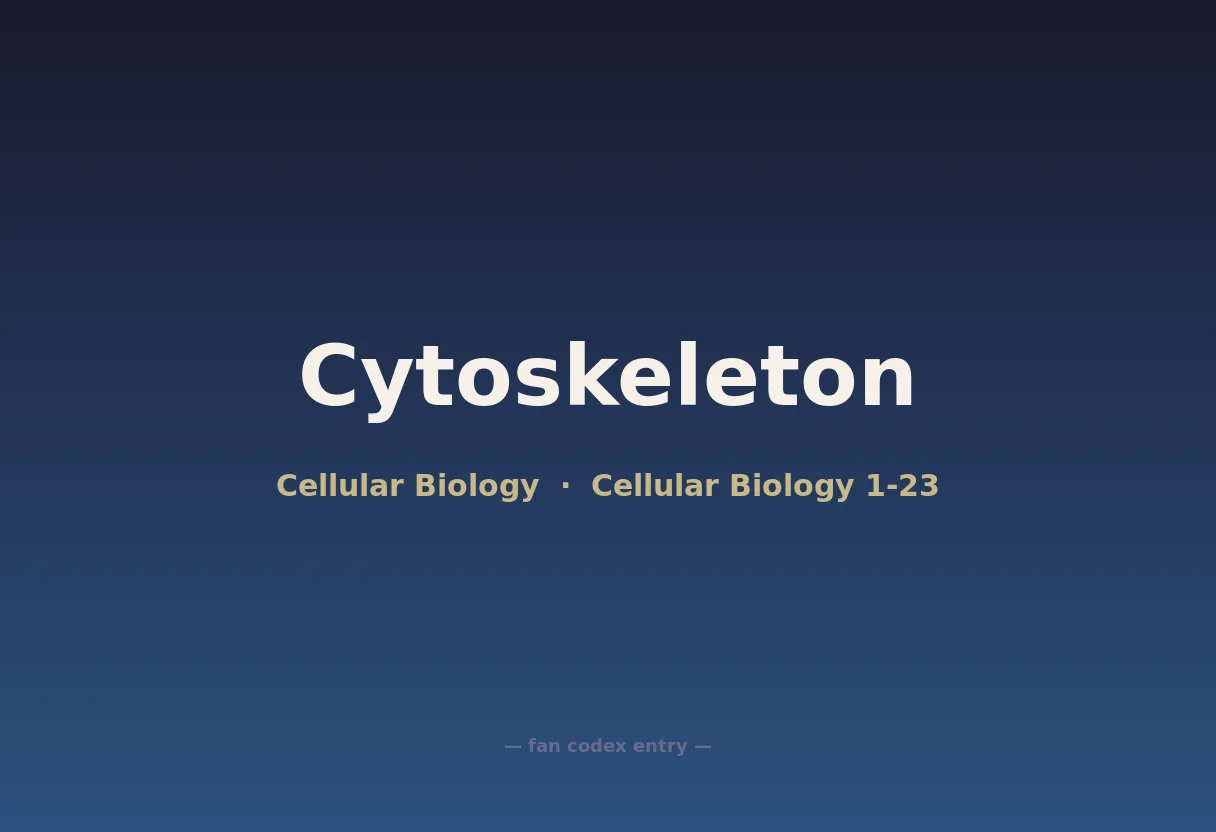 Cytoskeleton