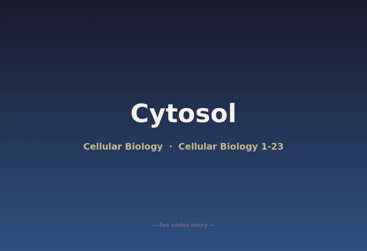 Cytosol