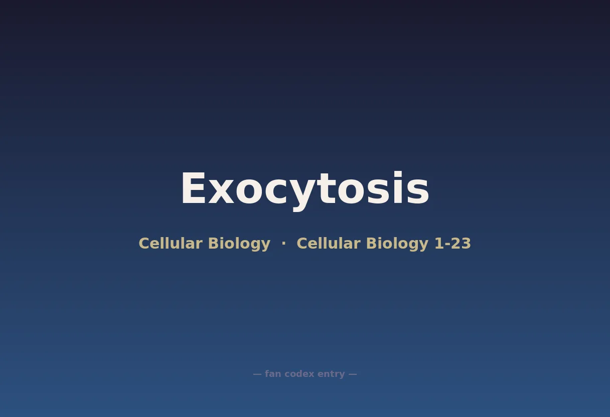 Exocytosis
